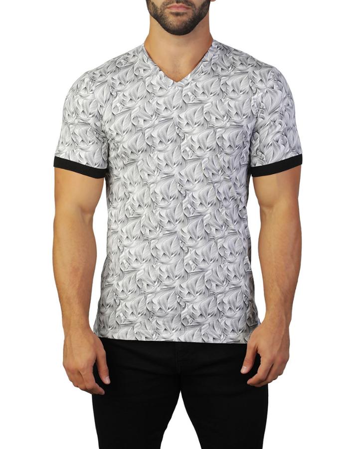 Men's Vivaldi Wave V-neck T-shirt