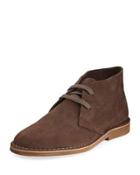 Blair Suede High-top Oxford, Brown