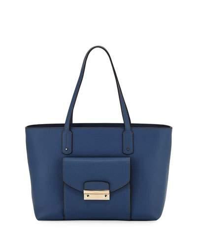 Julia Medium Pebbled Leather Tote Bag