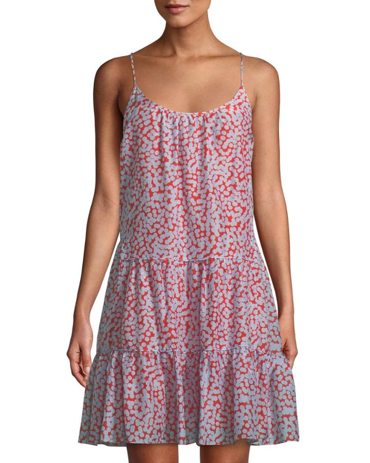 Baylee Mixed-dot Tiered Sleeveless Dress