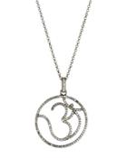 Pave Champagne Diamonds & Sterling Silver Pendant Necklace