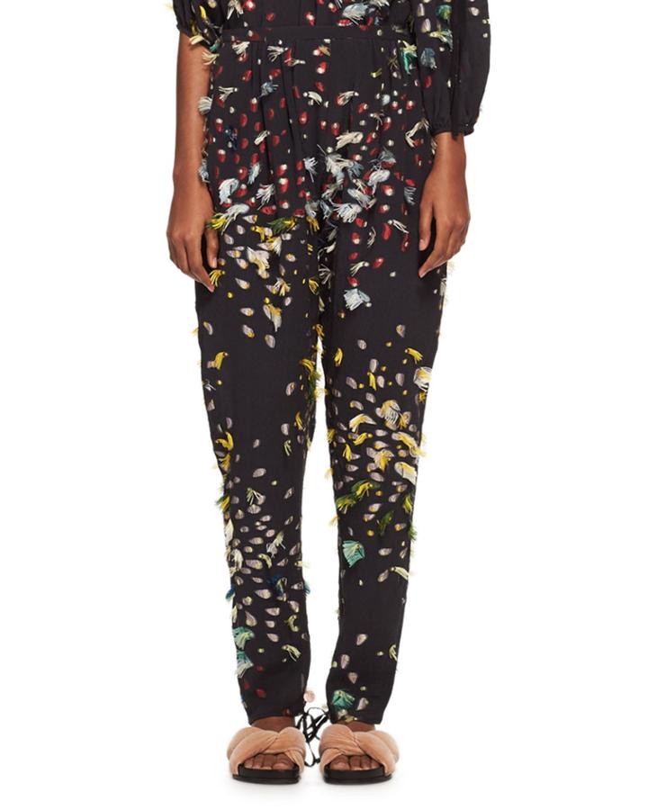 Firework Fil Coup&eacute; Relaxed Pants, Blue