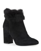 Tobie Suede & Rabbit Fur Booties