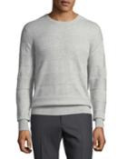 Men's Cashmere Textured-stripe