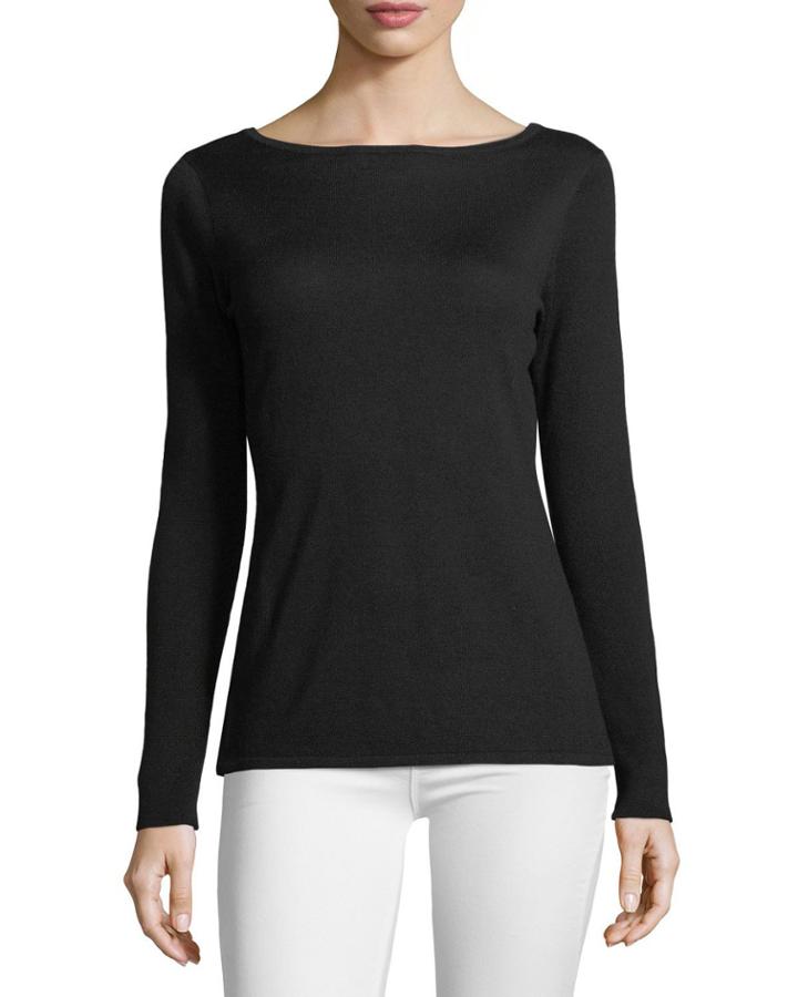 Silk-cashmere Blend Sweater With Cut-out Slits Along Arms
