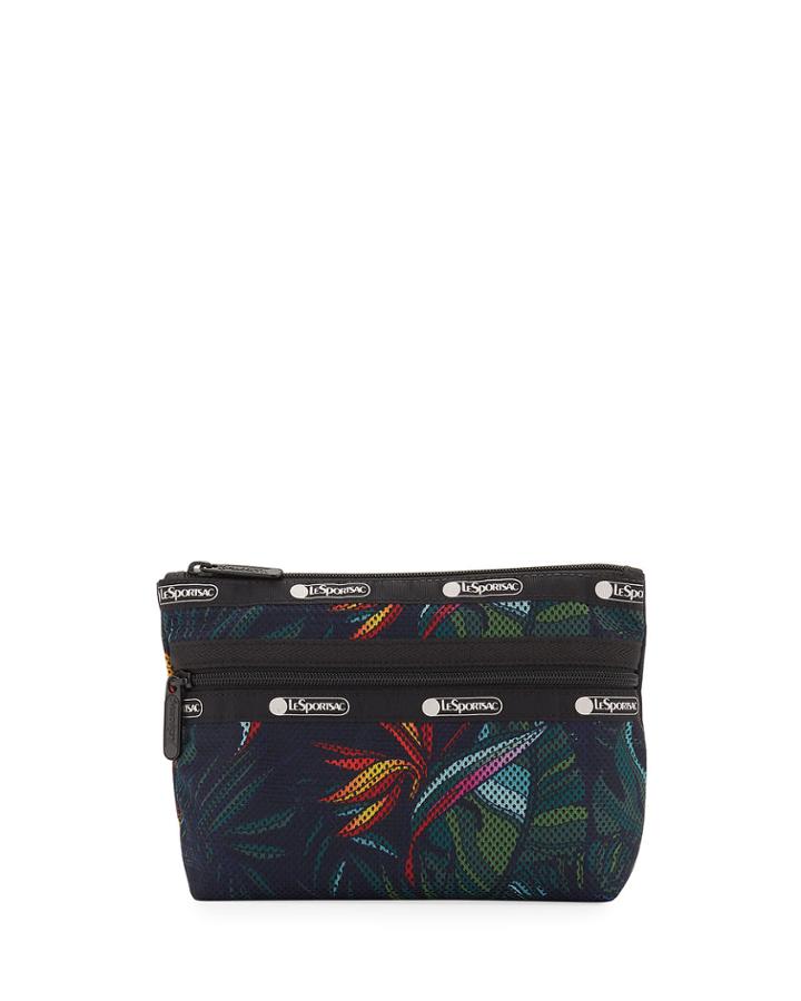 Taylor Greenery-print Small Cosmetic Bag