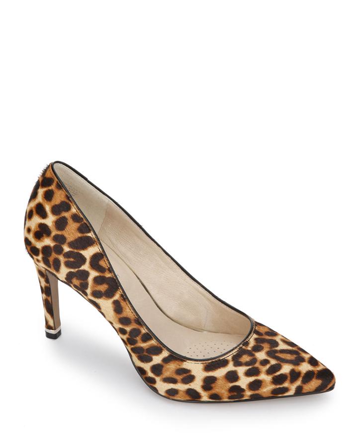 Riley Animal-printed Fur Pumps