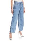 Nana Denim Whipstitch Lace-up