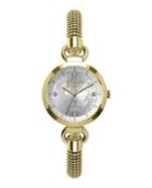 Roslyn 34mm Mesh Bracelet Watch, Gold/steel