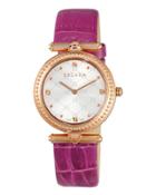 Vanessa Rose Golden Watch W/ Purple