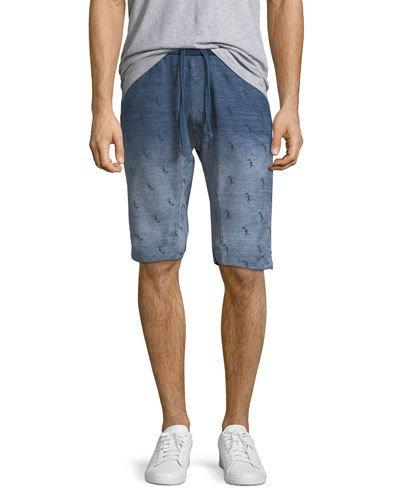 Ombr&eacute; Denim-print Knit