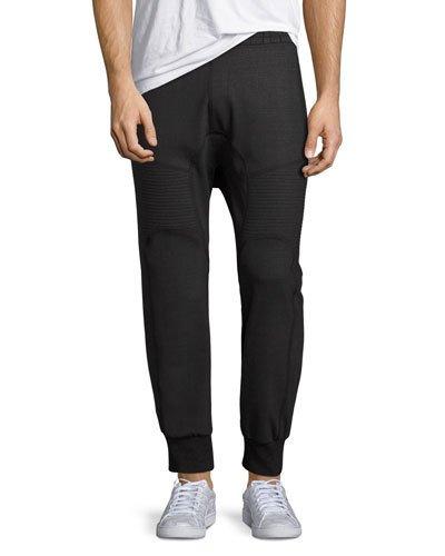 Biker Jogger Pants, Charcoal