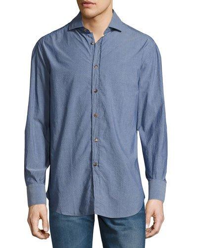 Chambray Button-front