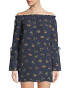 Allington Off-the-shoulder Floral-print Dress
