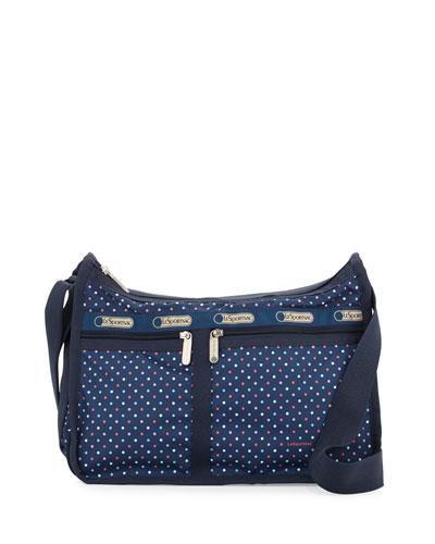 Deluxe Polka-dot Everyday Bag, Aqua