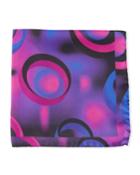 Ombre Circle Silk Pocket