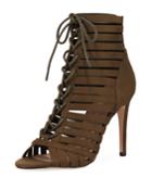 Julia Microsuede Peep-toe