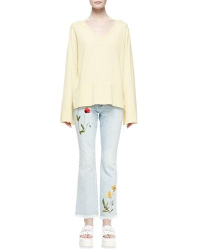Long-sleeve V-neck