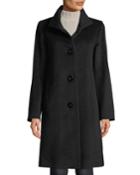 Button-front Wool Coat