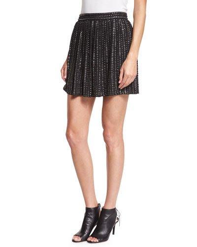 Leather-sequin Mini