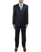 Men's Slim-fit Plaid Soft-wool 3-piece