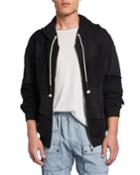 Men's Raf Paneled-cotton Zip-front Hoodie