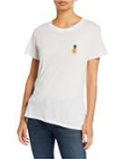 Embroidered Pineapple Short-sleeve