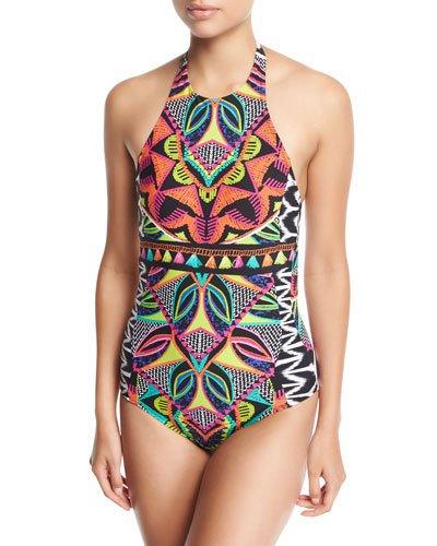 Africana High-neck One-piece