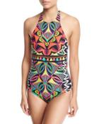 Africana High-neck One-piece