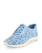 Zerogrand&trade; Perforated Leather Sneaker, Dusk Blue