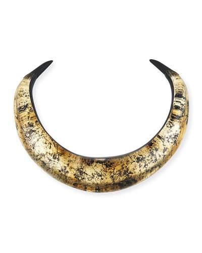 Molten Pvd Collar Necklace