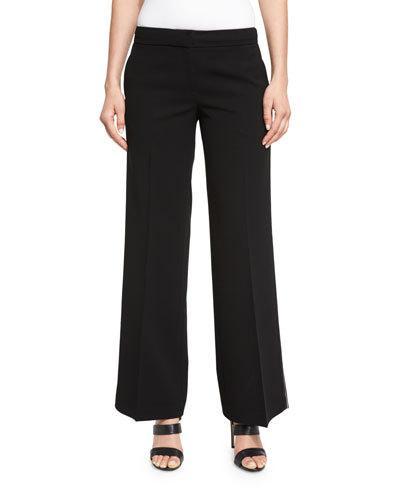 Kenmare Flared-leg Pants, Black