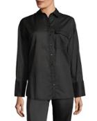Sun Valley Striped Poplin Blouse