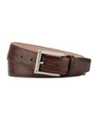 Lizard Square-buckle Belt