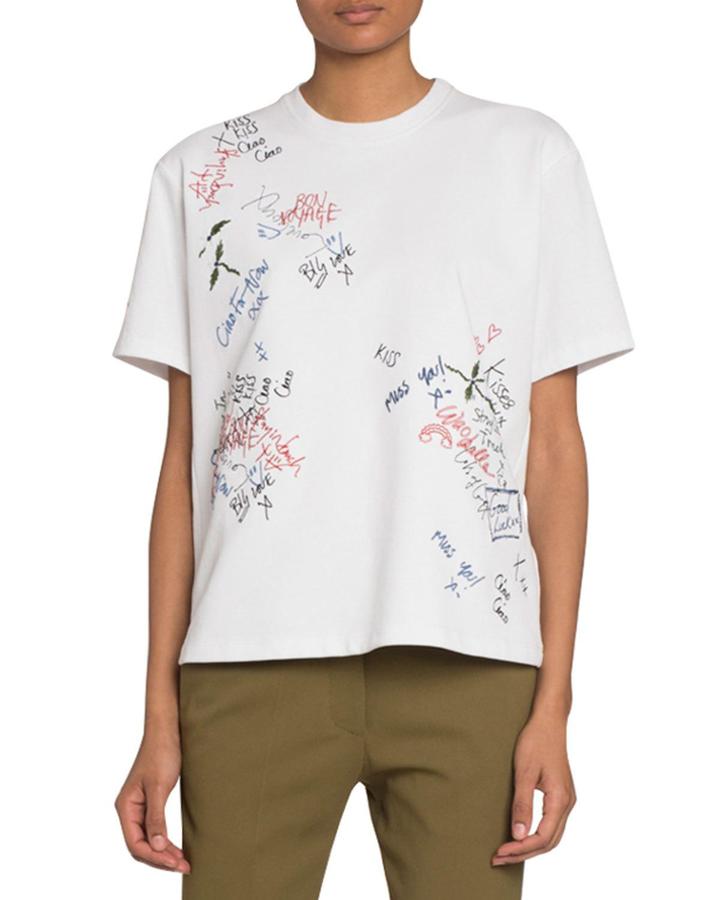 Graffiti-print Jersey Tee