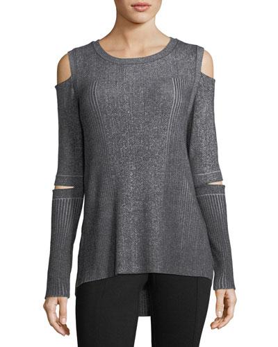 Peekaboo-elbow Cold-shoulder
