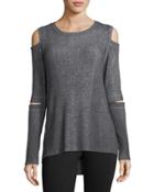 Peekaboo-elbow Cold-shoulder