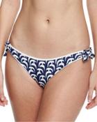 Enna Sailboat-print Swim Bottom, Navy