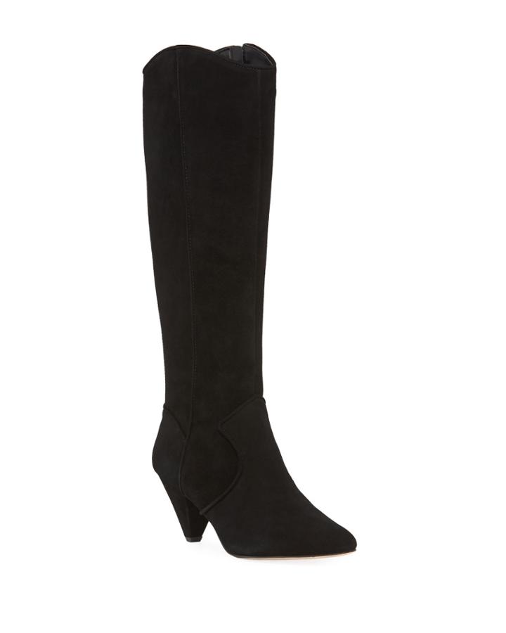 Lorenco Tall Suede Western Boots