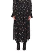 Paisley Lurex Jacquard Long Chiffon