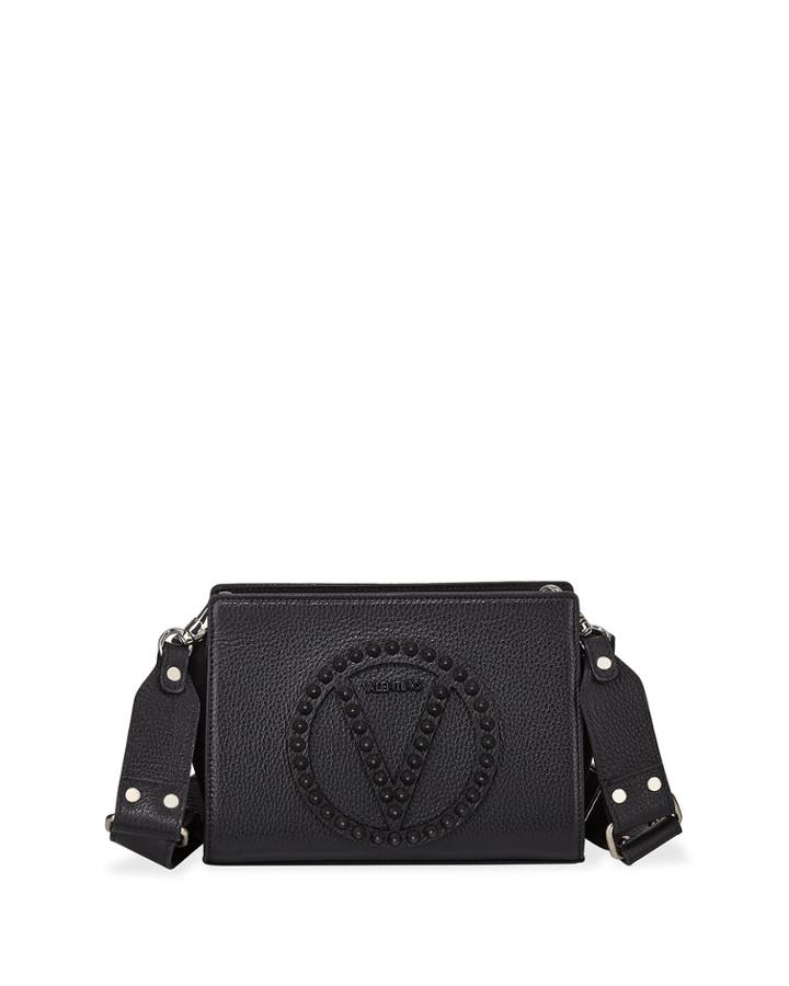Kiki Rock Dollaro Studs Leather Crossbody Bag