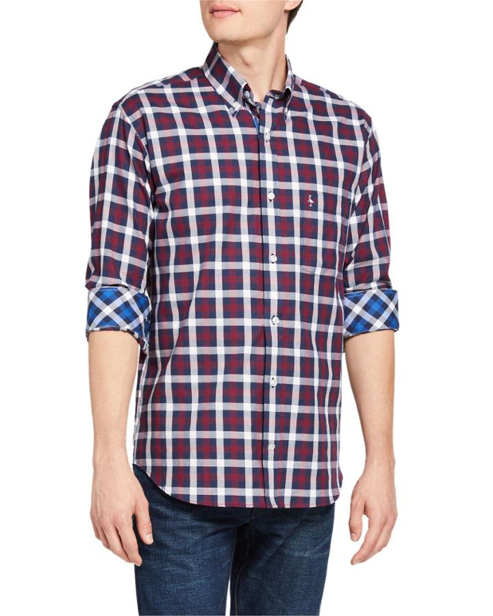 Men's Check Woven Sport Shirt,