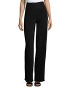 Full Wide-leg Pants, Black