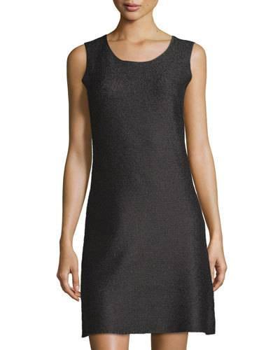 Puzzle Color Sheath Dress, Black