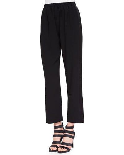 Satin-stripe Pull-on Pants