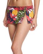 Remy Floral-print Skirted Swim Bottom,