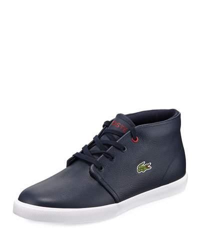 Asparta Hi-top Leather Sneaker, Blue/white