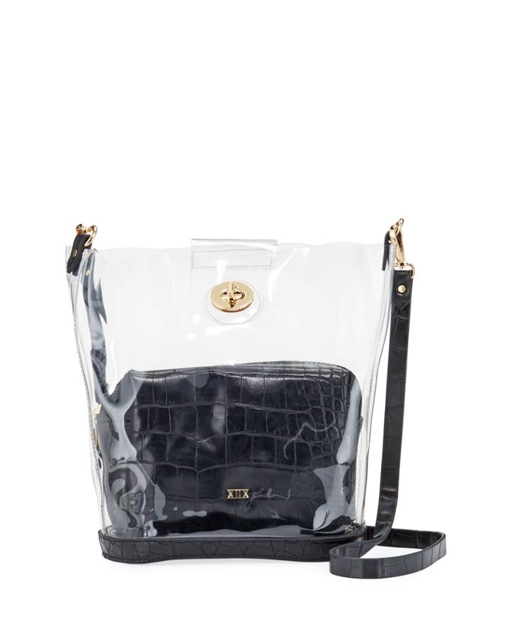 Two-piece Vinyl Crossbody Bag