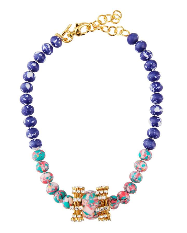 Copa Cabana Necklace, Pink/blue