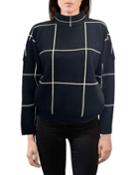 Grid Turtleneck